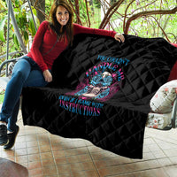 You Couldn't Handle Me Triangle Skull Quilt - Wonder Print Shop