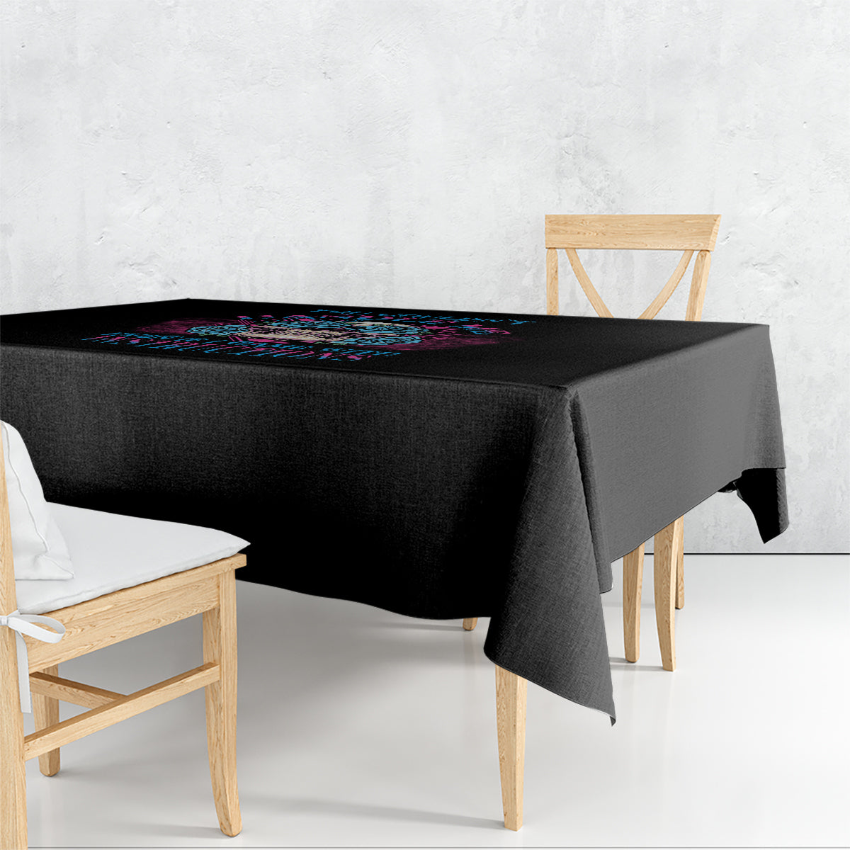 You Couldn't Handle Me Triangle Skull Tablecloth - Wonder Print Shop