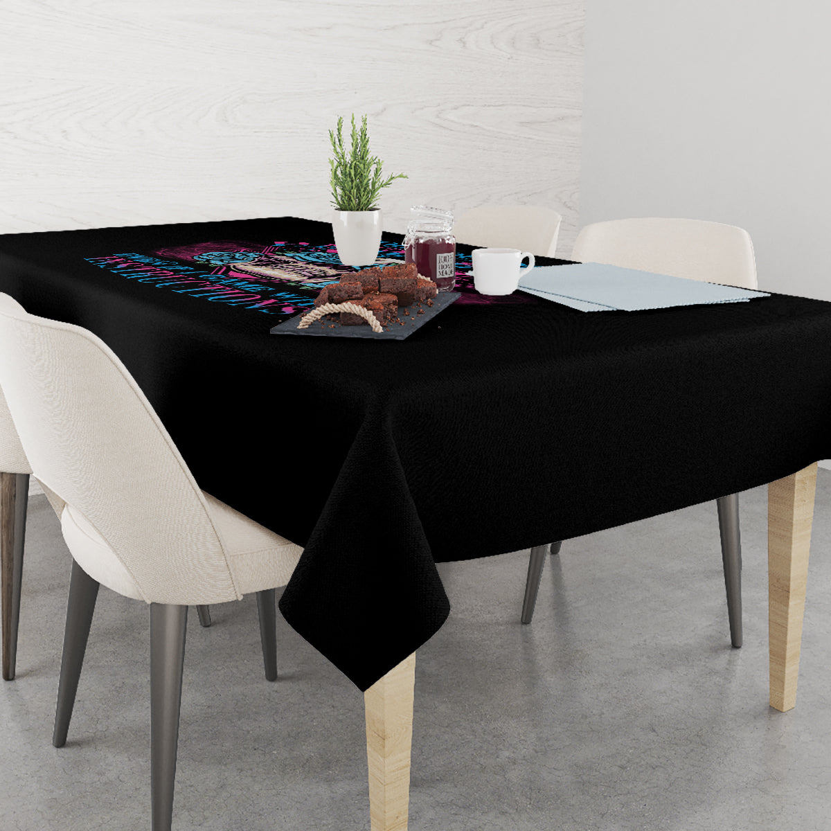 You Couldn't Handle Me Triangle Skull Tablecloth - Wonder Print Shop