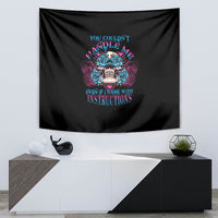 You Couldn't Handle Me Triangle Skull Tapestry - Wonder Print Shop