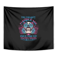 You Couldn't Handle Me Triangle Skull Tapestry - Wonder Print Shop