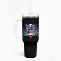 You Couldn't Handle Me Triangle Skull Tumbler With Handle - Wonder Print Shop