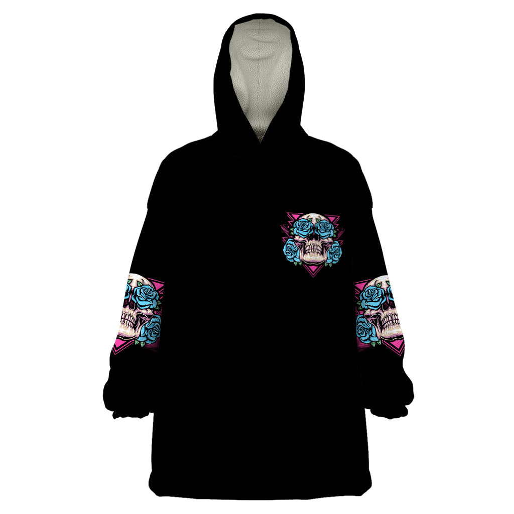 You Couldn't Handle Me Triangle Skull Wearable Blanket Hoodie - Wonder Print Shop