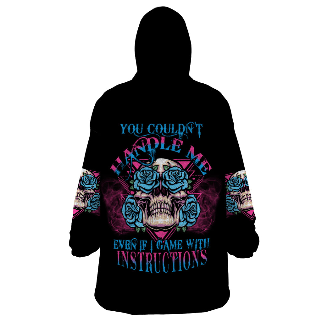 You Couldn't Handle Me Triangle Skull Wearable Blanket Hoodie - Wonder Print Shop