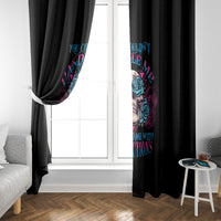 You Couldn't Handle Me Triangle Skull Window Curtain - Wonder Print Shop
