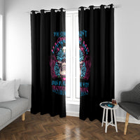 You Couldn't Handle Me Triangle Skull Window Curtain - Wonder Print Shop