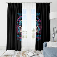 You Couldn't Handle Me Triangle Skull Window Curtain - Wonder Print Shop