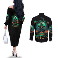 hocus-pocus-halloween-couples-matching-off-the-shoulder-long-sleeve-dress-and-long-sleeve-button-shirt