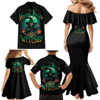 Hocus Pocus Halloween Family Matching Mermaid Dress and Hawaiian Shirt - Wonder Print Shop