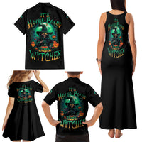 Hocus Pocus Halloween Family Matching Tank Maxi Dress and Hawaiian Shirt - Wonder Print Shop