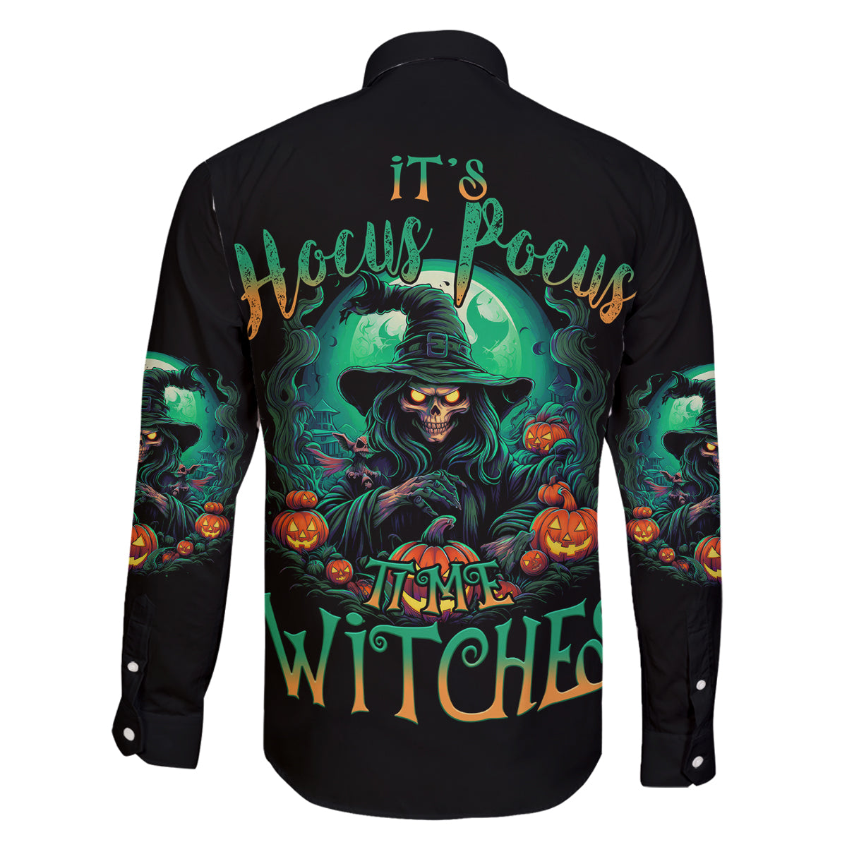 Hocus Pocus Halloween Family Matching Tank Maxi Dress and Hawaiian Shirt - Wonder Print Shop