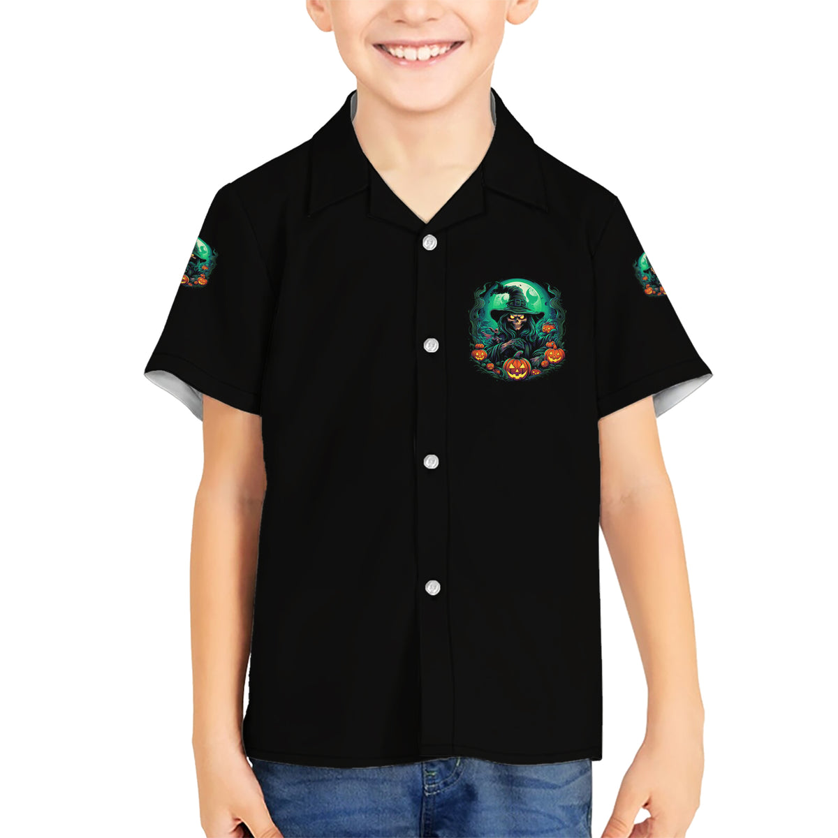 Hocus Pocus Halloween Kid Hawaiian Shirt - Wonder Print Shop