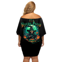 Hocus Pocus Halloween Off Shoulder Short Dress - Wonder Print Shop