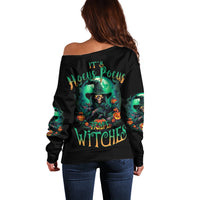 Hocus Pocus Halloween Off Shoulder Sweater - Wonder Print Shop