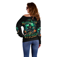 Hocus Pocus Halloween Off Shoulder Sweater - Wonder Print Shop