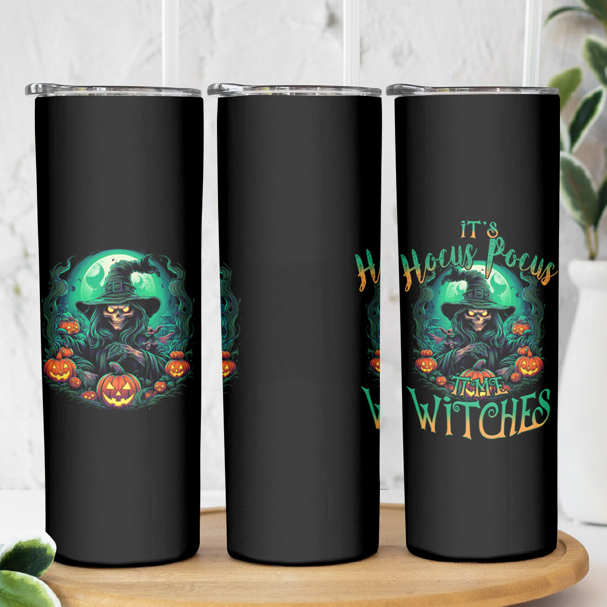 Hocus Pocus Halloween Skinny Tumbler - Wonder Print Shop