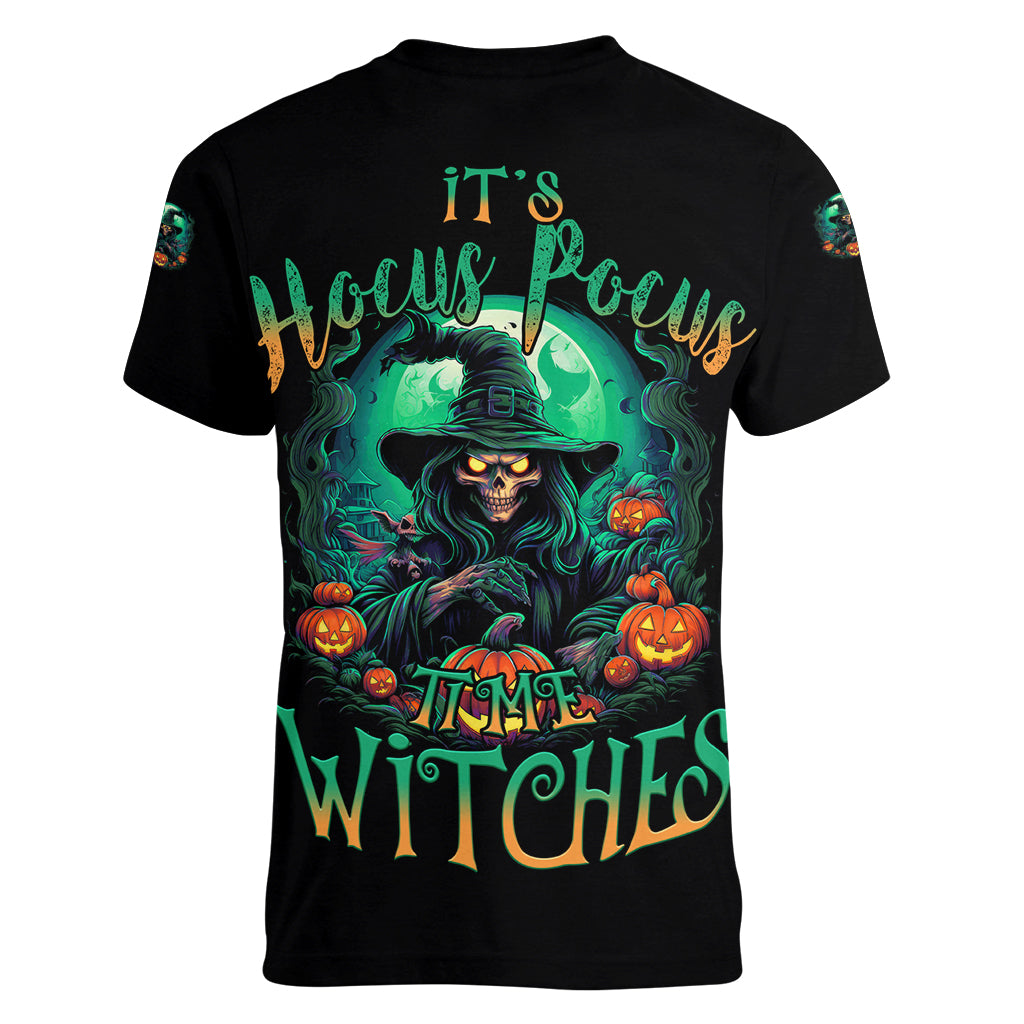 Hocus Pocus Halloween Women V Neck T Shirt - Wonder Print Shop