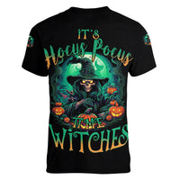 Hocus Pocus Halloween Women V Neck T Shirt - Wonder Print Shop