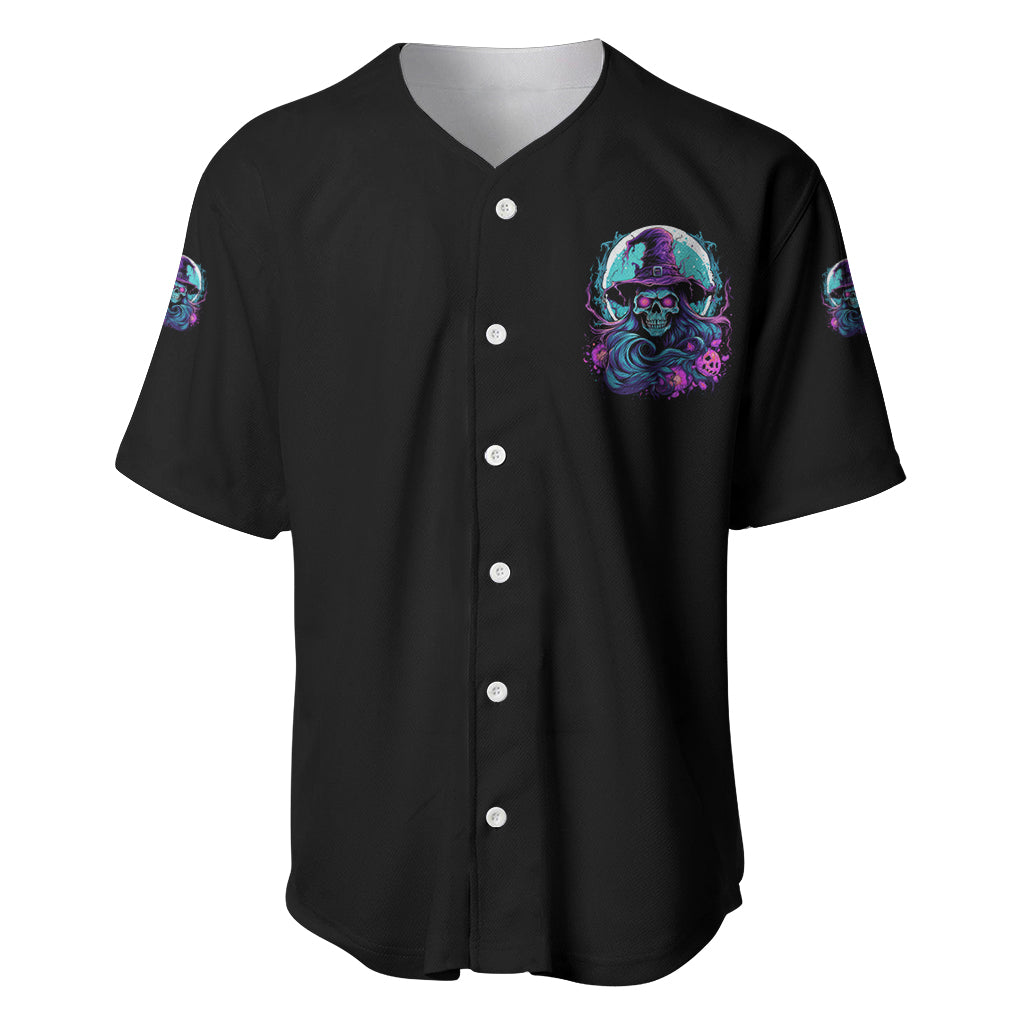 Hello Darkness My Old Friend Witch Halloween Baseball Jersey - Wonder Print Shop