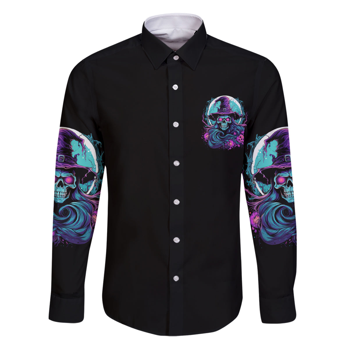 Hello Darkness My Old Friend Witch Halloween Family Matching Long Sleeve Bodycon Dress and Hawaiian Shirt - Wonder Print Shop