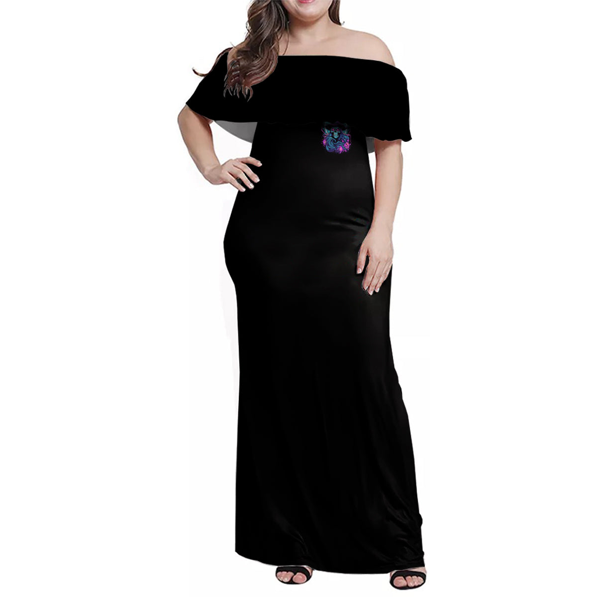 Hello Darkness My Old Friend Witch Halloween Family Matching Off Shoulder Maxi Dress and Hawaiian Shirt - Wonder Print Shop
