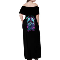 Hello Darkness My Old Friend Witch Halloween Family Matching Off Shoulder Maxi Dress and Hawaiian Shirt - Wonder Print Shop