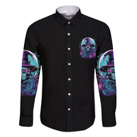 Hello Darkness My Old Friend Witch Halloween Family Matching Off Shoulder Short Dress and Hawaiian Shirt - Wonder Print Shop