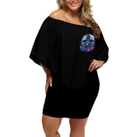 Hello Darkness My Old Friend Witch Halloween Family Matching Off Shoulder Short Dress and Hawaiian Shirt - Wonder Print Shop