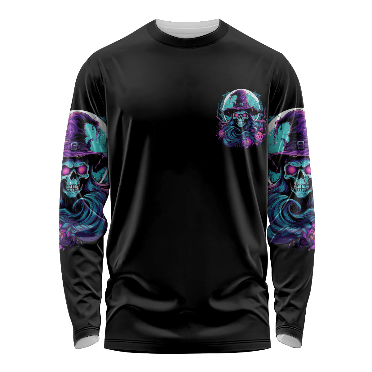 Hello Darkness My Old Friend Witch Halloween Long Sleeve Shirt - Wonder Print Shop