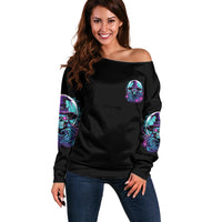 Hello Darkness My Old Friend Witch Halloween Off Shoulder Sweater - Wonder Print Shop