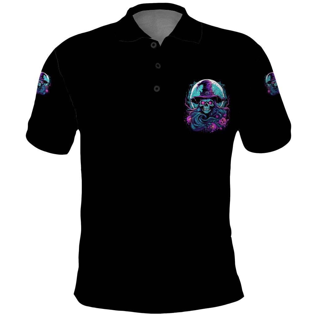 Hello Darkness My Old Friend Witch Halloween Polo Shirt - Wonder Print Shop