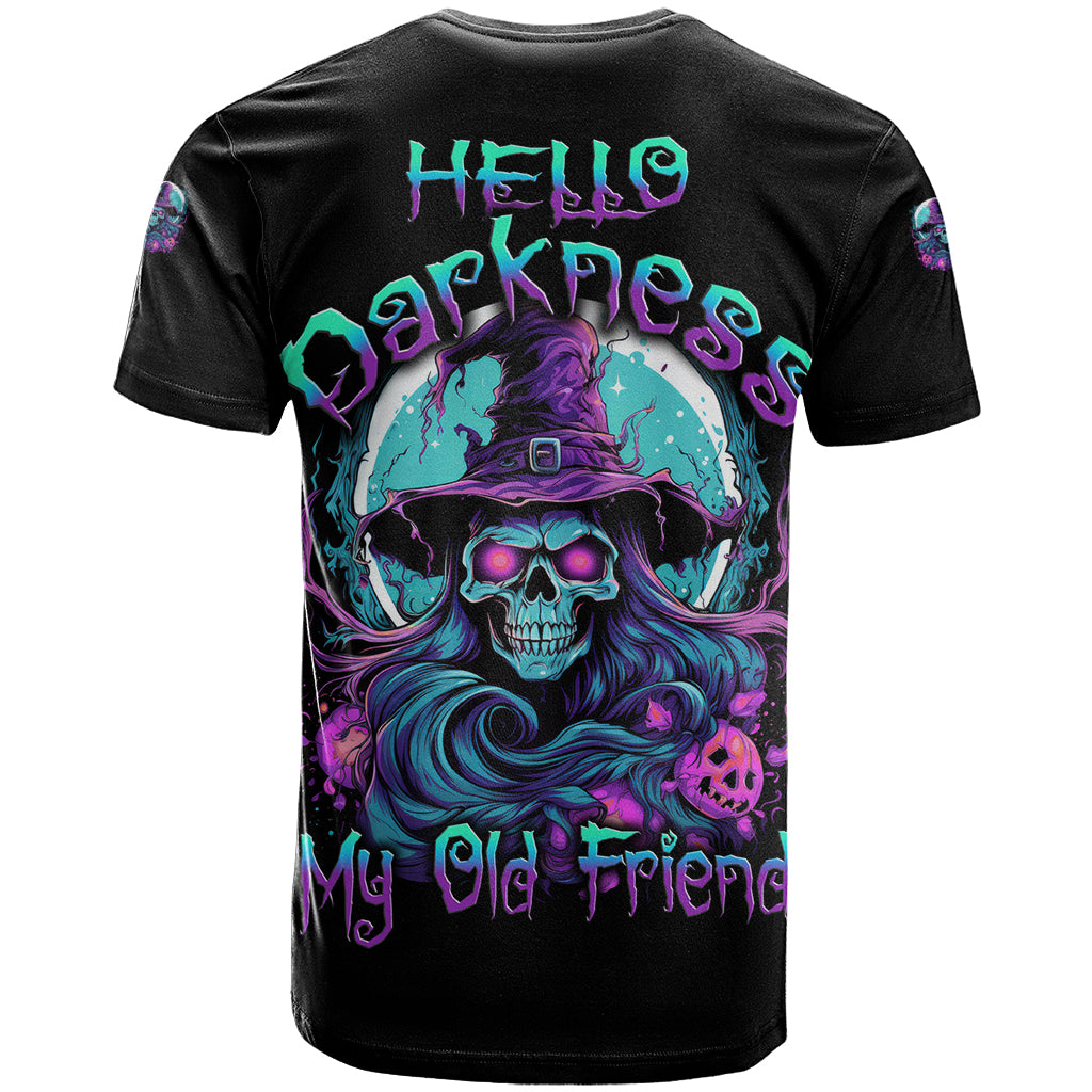 Hello Darkness My Old Friend Witch Halloween T Shirt - Wonder Print Shop