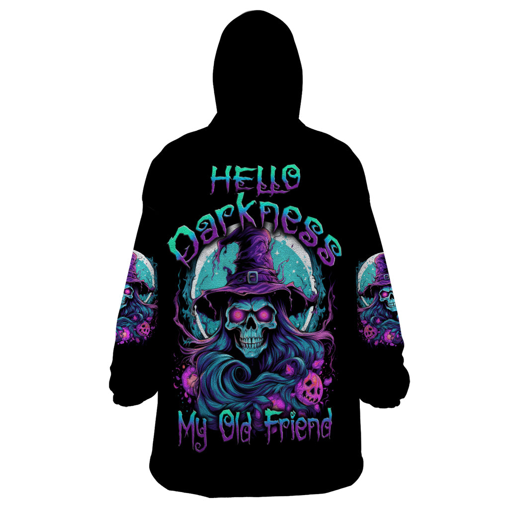 Hello Darkness My Old Friend Witch Halloween Wearable Blanket Hoodie - Wonder Print Shop