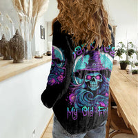 Hello Darkness My Old Friend Witch Halloween Women Casual Shirt - Wonder Print Shop