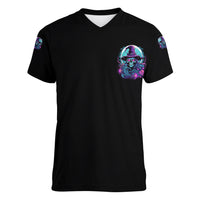 Hello Darkness My Old Friend Witch Halloween Women V Neck T Shirt - Wonder Print Shop