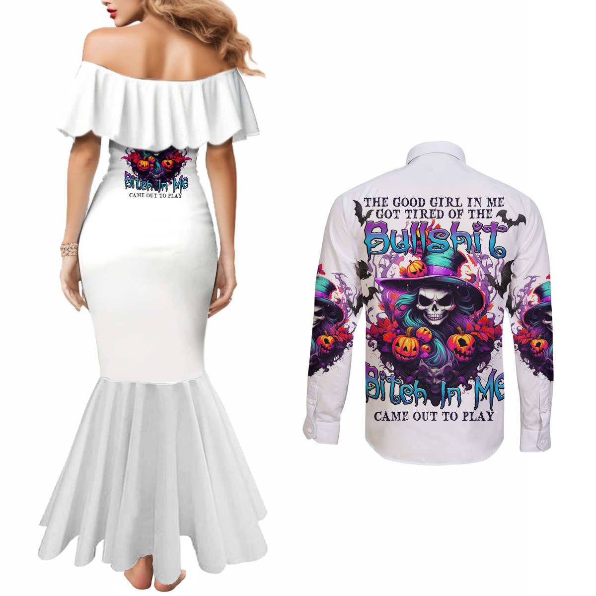 the-good-girl-in-me-halloween-witch-couples-matching-mermaid-dress-and-long-sleeve-button-shirt