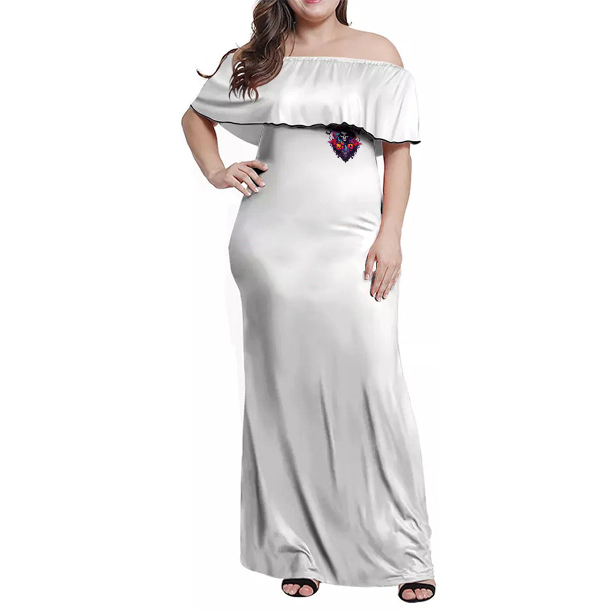 The Good Girl In Me Halloween Witch Family Matching Off Shoulder Maxi Dress and Hawaiian Shirt - Wonder Print Shop