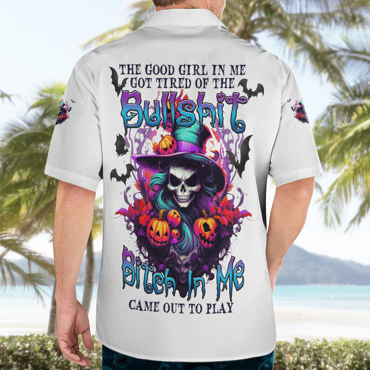 The Good Girl In Me Halloween Witch Hawaiian Shirt - Wonder Print Shop