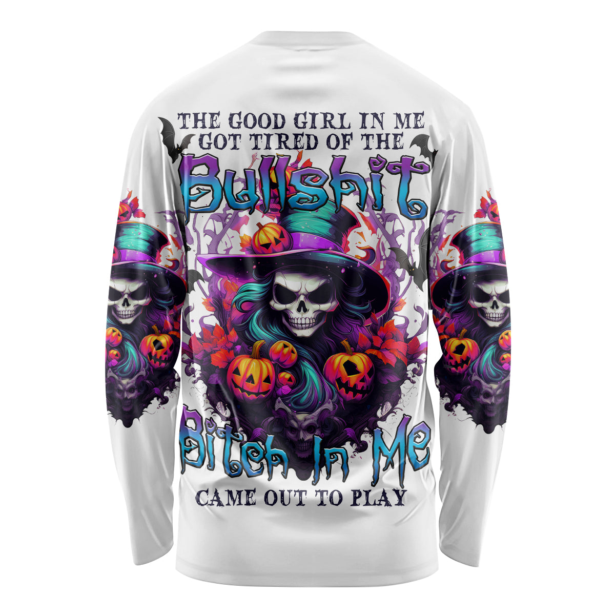The Good Girl In Me Halloween Witch Long Sleeve Shirt - Wonder Print Shop