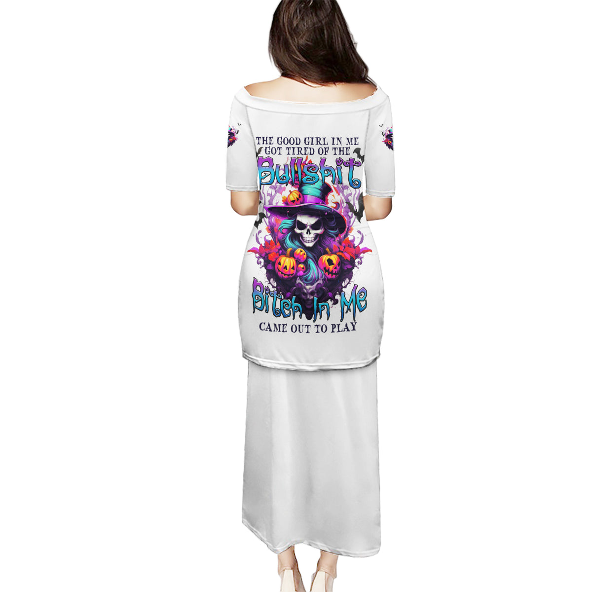 The Good Girl In Me Halloween Witch Puletasi - Wonder Print Shop