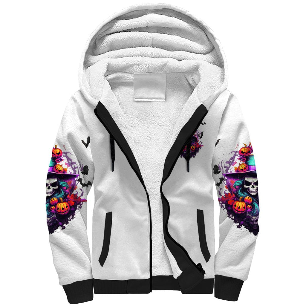 The Good Girl In Me Halloween Witch Sherpa Hoodie - Wonder Print Shop
