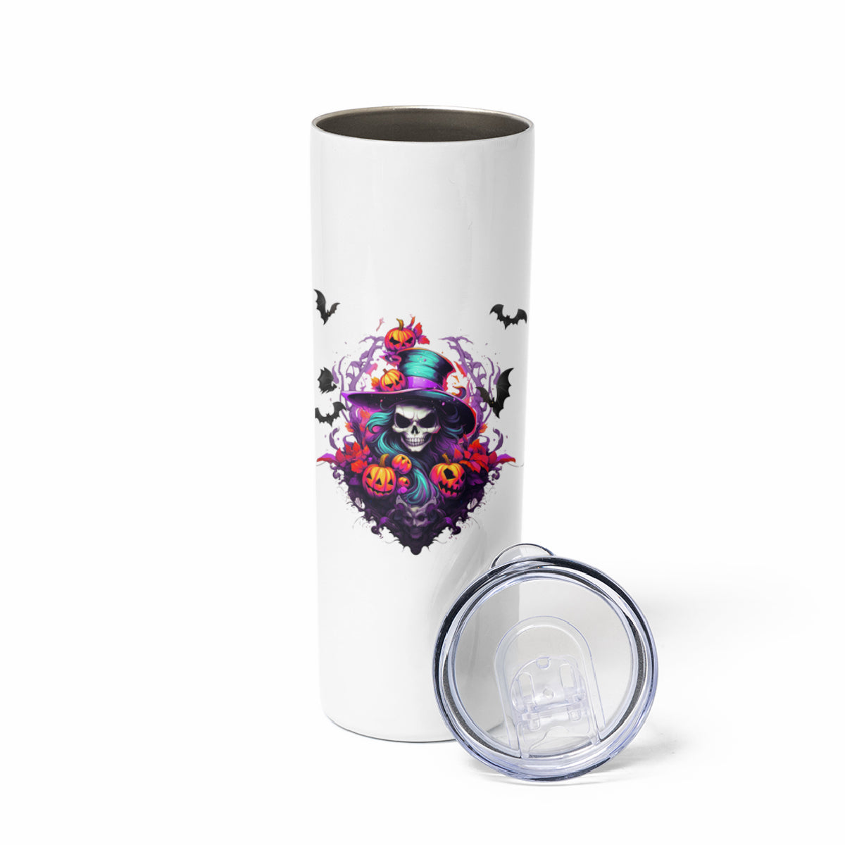 The Good Girl In Me Halloween Witch Skinny Tumbler - Wonder Print Shop