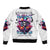 The Good Girl In Me Halloween Witch Sleeve Zip Bomber Jacket - Wonder Print Shop