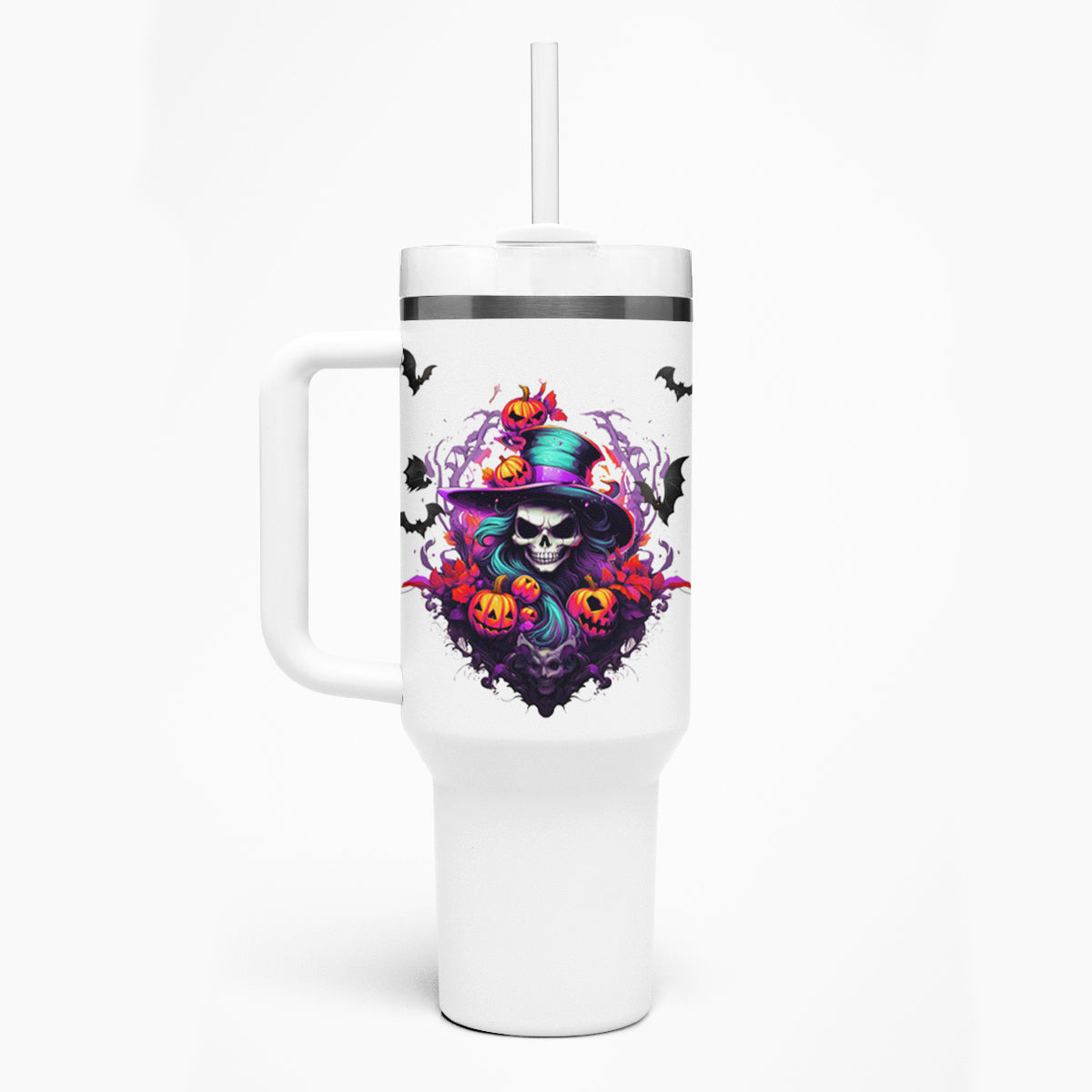 The Good Girl In Me Halloween Witch Tumbler With Handle - Wonder Print Shop