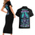 Buckle Up Buttercup Skull Witch Halloween Couples Matching Short Sleeve Bodycon Dress and Hawaiian Shirt - Wonder Print Shop