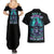 Buckle Up Buttercup Skull Witch Halloween Couples Matching Summer Maxi Dress and Hawaiian Shirt - Wonder Print Shop