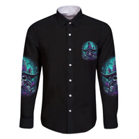 Buckle Up Buttercup Skull Witch Halloween Family Matching Long Sleeve Bodycon Dress and Hawaiian Shirt - Wonder Print Shop