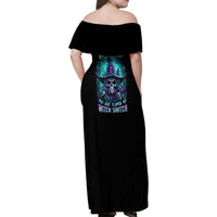 Buckle Up Buttercup Skull Witch Halloween Family Matching Off Shoulder Maxi Dress and Hawaiian Shirt - Wonder Print Shop