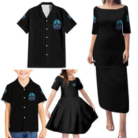 Buckle Up Buttercup Skull Witch Halloween Family Matching Puletasi Dress and Hawaiian Shirt - Wonder Print Shop