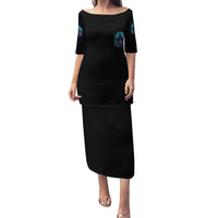 Buckle Up Buttercup Skull Witch Halloween Family Matching Puletasi Dress and Hawaiian Shirt - Wonder Print Shop